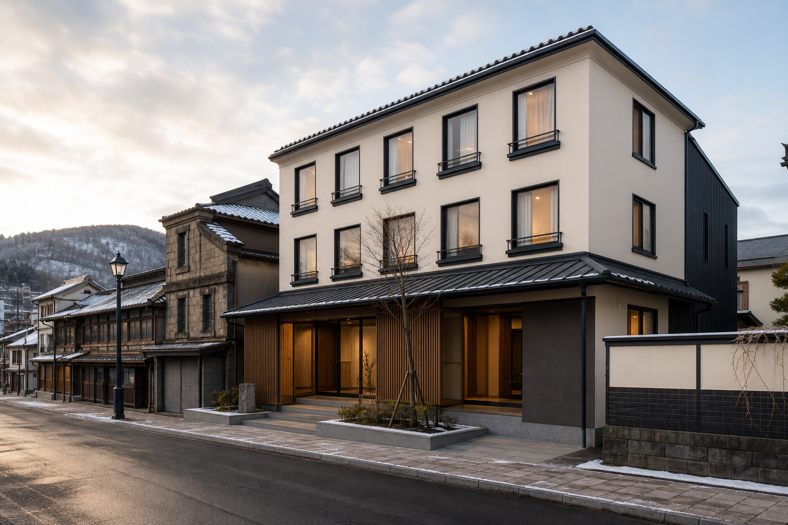 Concept image of an Otaru boutique hotel